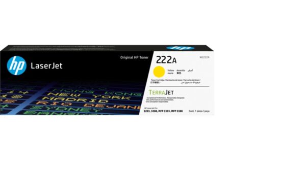 HP TONER 222A Yellow Toner Cartridge | W2222A