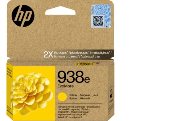 HP 938e EvoMore XL Original Ink Cartridge YELLOW