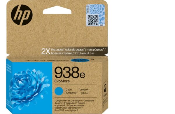 HP 938e EvoMore XL CYAN Original Ink Cartridge